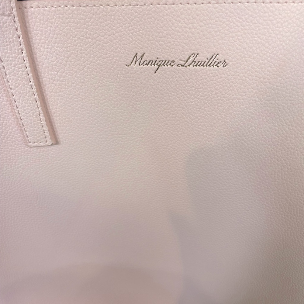 Authentic Monique Lhuillier pink tote